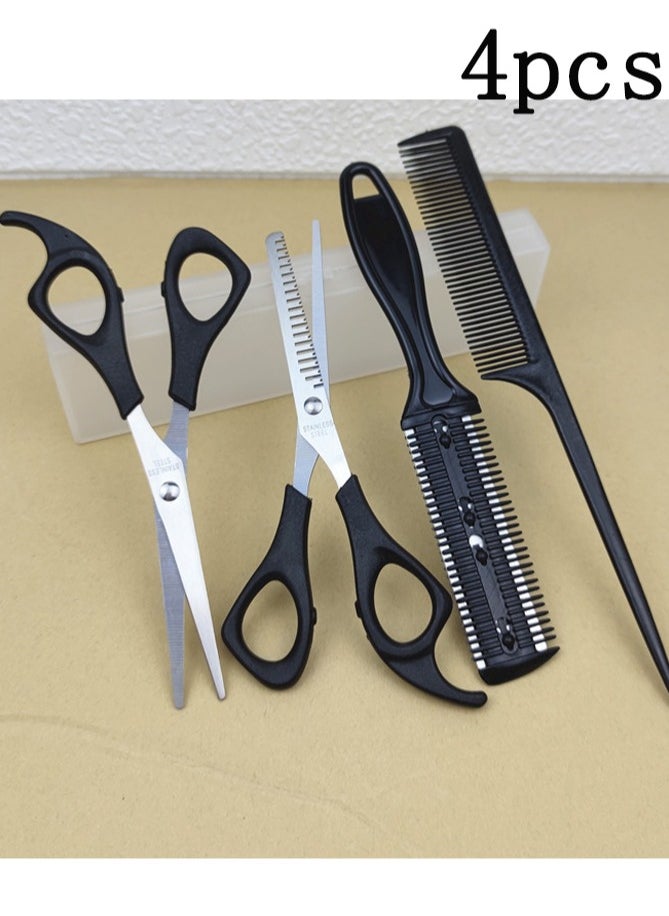 General 4-Piece Hair Cutting Accessories Set Black/Silver  - Image 1