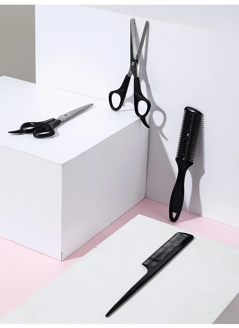 General 4-Piece Hair Cutting Accessories Set Black/Silver  - Image 2