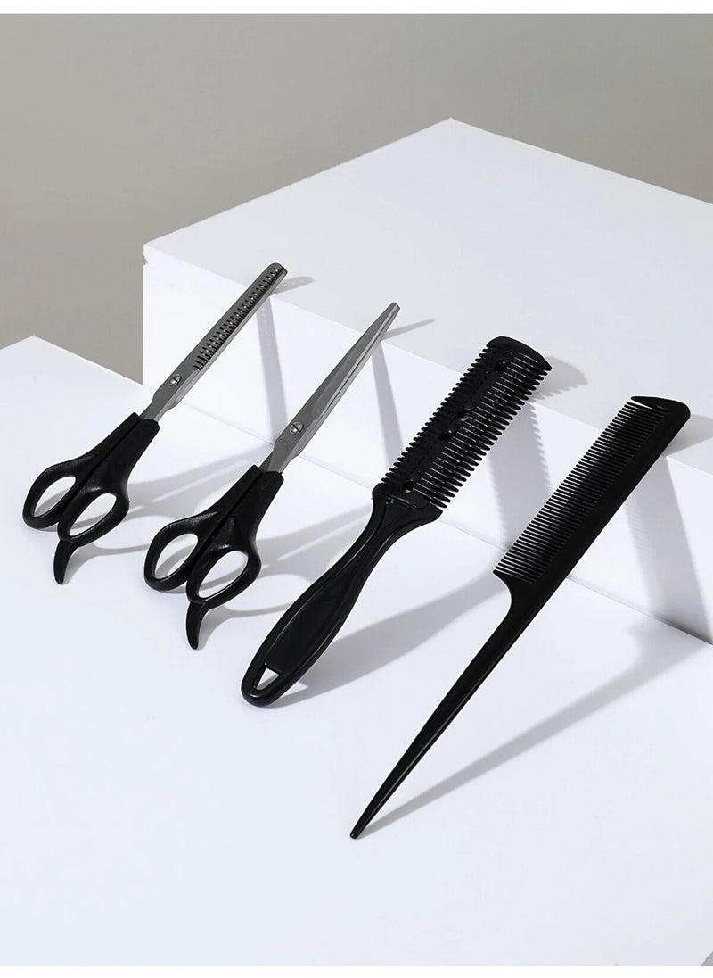 General 4-Piece Hair Cutting Accessories Set Black/Silver  - Image 4