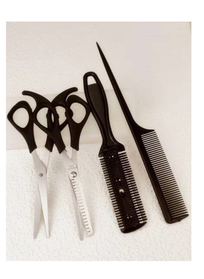 General 4-Piece Hair Cutting Accessories Set Black/Silver  - Image 5