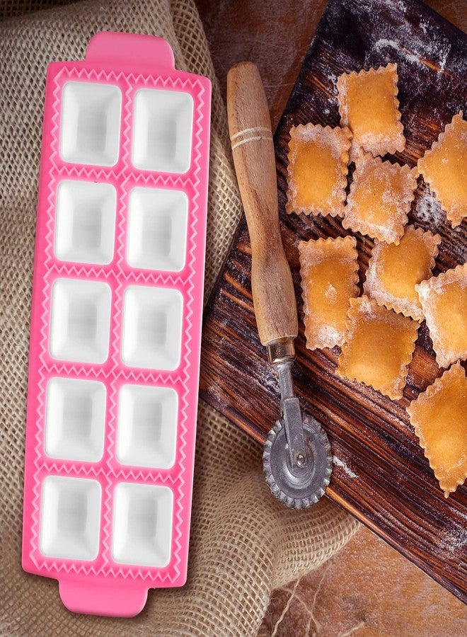 ميمورو مجموعة صانعة رافيولي (قطعتان) - قطاعة رافيولي كبيرة - مكبس رافيولي - قالب رافيولي دائري مع قطاعة - قالب رافيولي مربع - ختم رافيولي للمطبخ المنزلي - Image 5