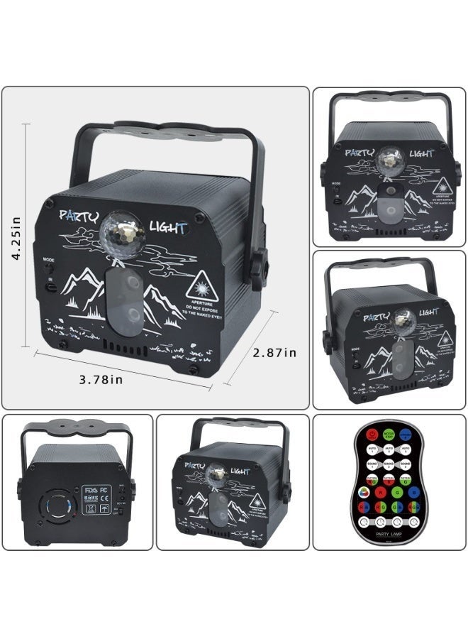 والالا أضواء دي جي للحفلات مع جهاز تحكم عن بعد، كرة ديسكو صغيرة محمولة، ضوء مسرح، مصباح ضوئي LED RGB ساطع يعمل بالصوت يعمل بمنفذ USB للغرفة والديكور المنزلي وهدية عيد الميلاد وعرض الكاريوكي - Image 3