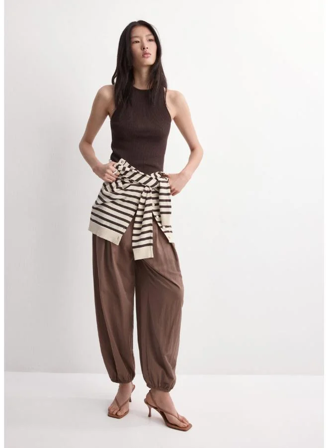 MANGO  Fitted fine-knit top for Women | Best Price UAE