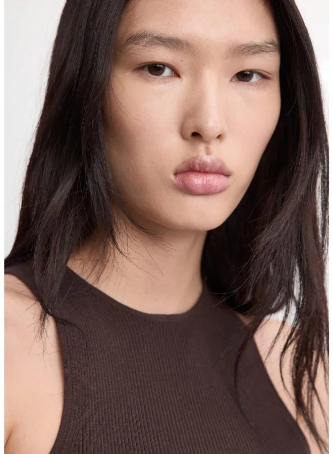 MANGO  Fitted fine-knit top for Women | Best Price UAE