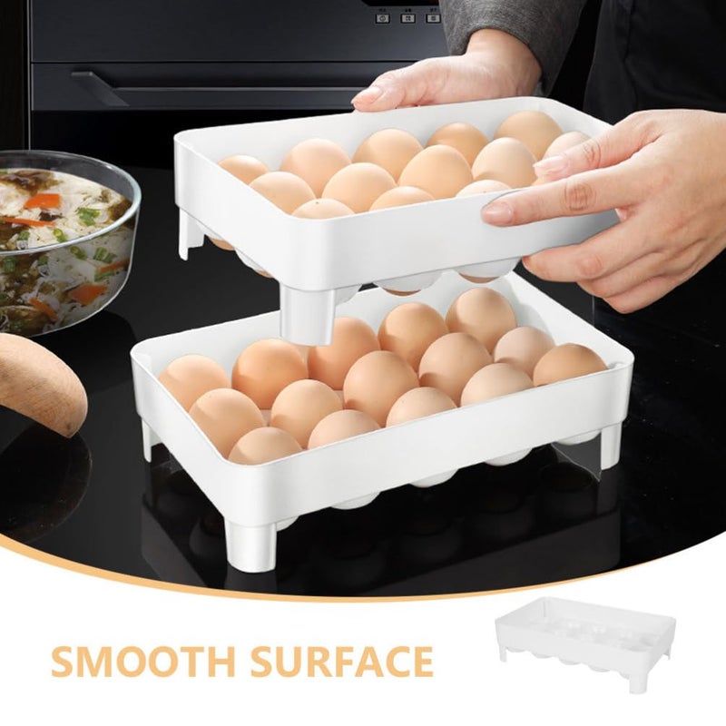 2Pcs Stackable Refrigerator Storage Containers With Lids For Kitchen Organization - Image 4