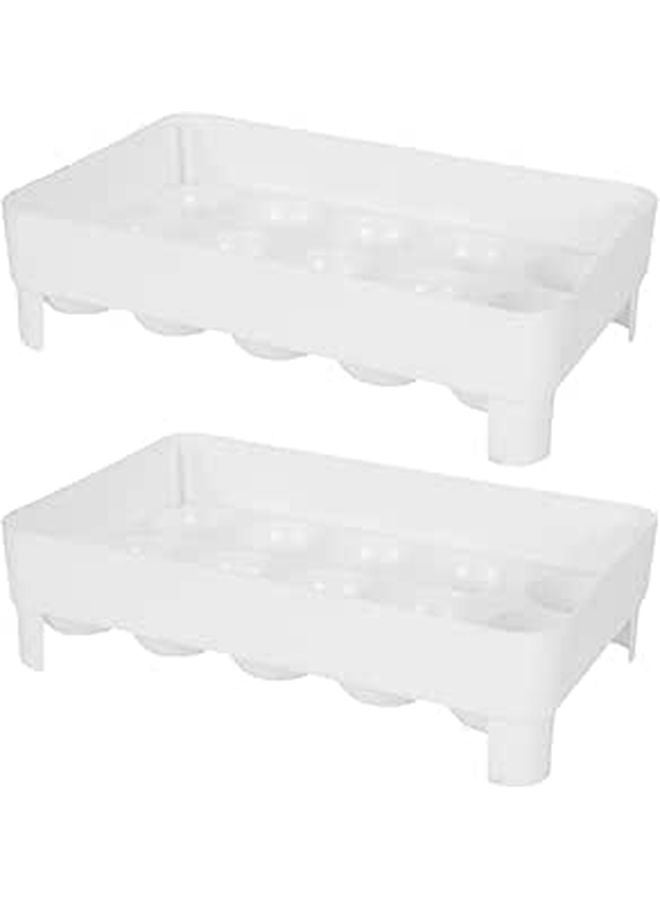 2Pcs Stackable Refrigerator Storage Containers With Lids For Kitchen Organization - Image 1