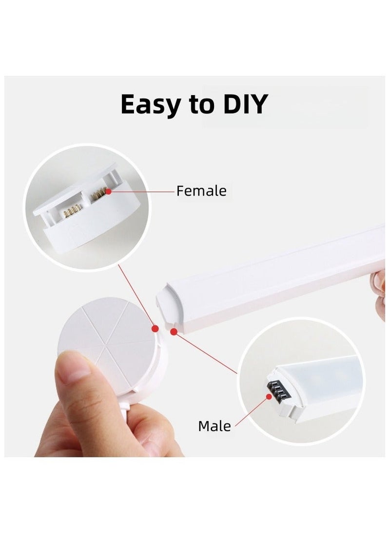 9-Light Lines LED RGB Wall Light Bluetooth Gaming Lights DIY Room for Living and Bedroom Black - Image 5