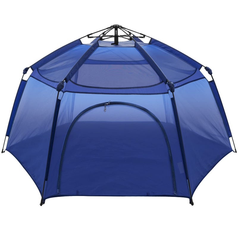 Alvantor Baby Playpen Pop Up Play Yard 84x84x44Large Kids Play Tent Indoor Outdoor Playhouse Mesh Play Pen Mosquito Net Playpen Camping Beach Playground for Babies Toddlers Infant Navy - Image 2