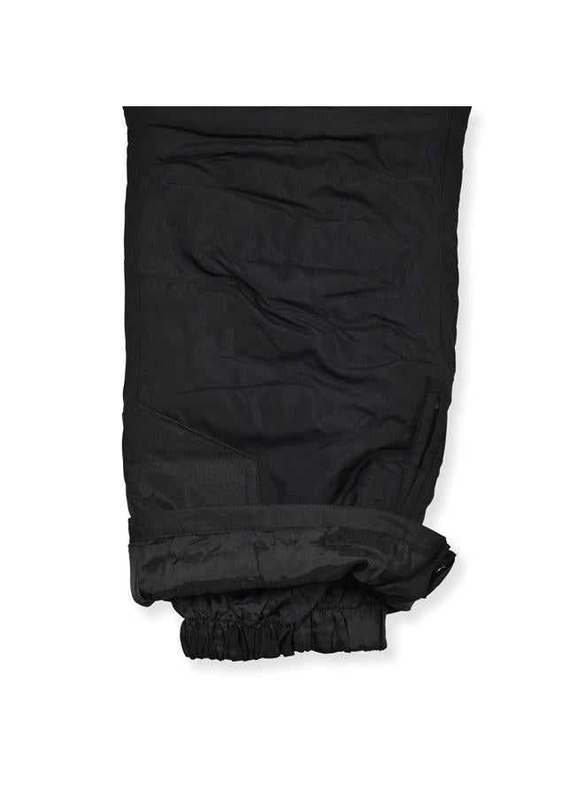 Arctic Quest Boys Classic Snow Bib Ski Pants Overalls Winter Snowsuit Water-Resistant Windproof Outdoor Rain Bib, Black, 18 - Image 3