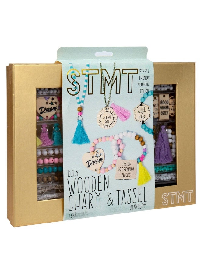 STMT D.I.Y. Wooden Charm and Tassel Jewelry Kit - Image 1