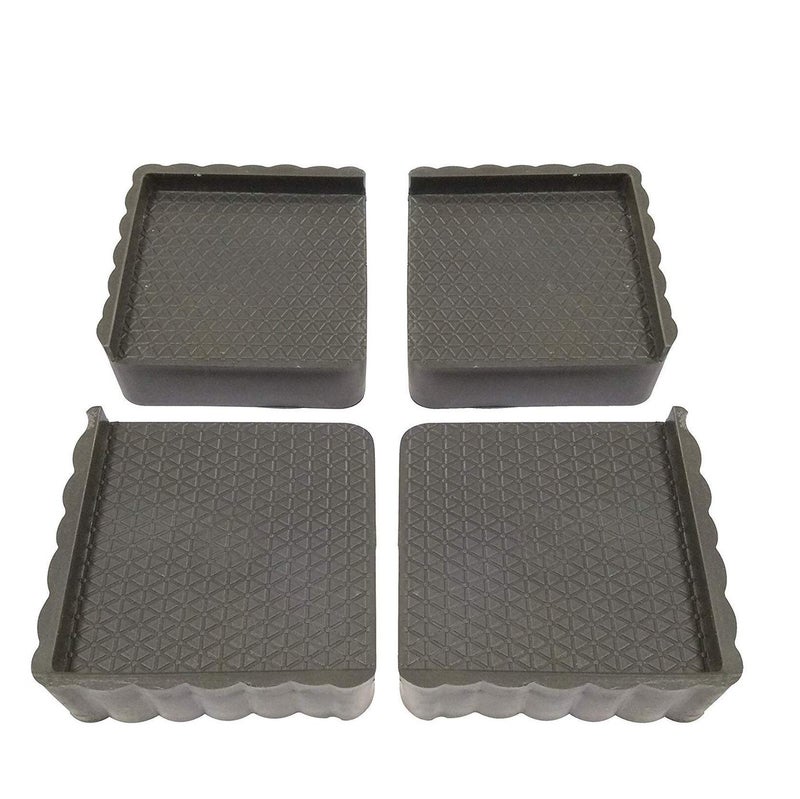 DeoDap Refrigerator Base Stand 4pcs Washing Machine Stand Furniture Base Stand Fridge Stands for Single Door and Double Door Black - Image 3