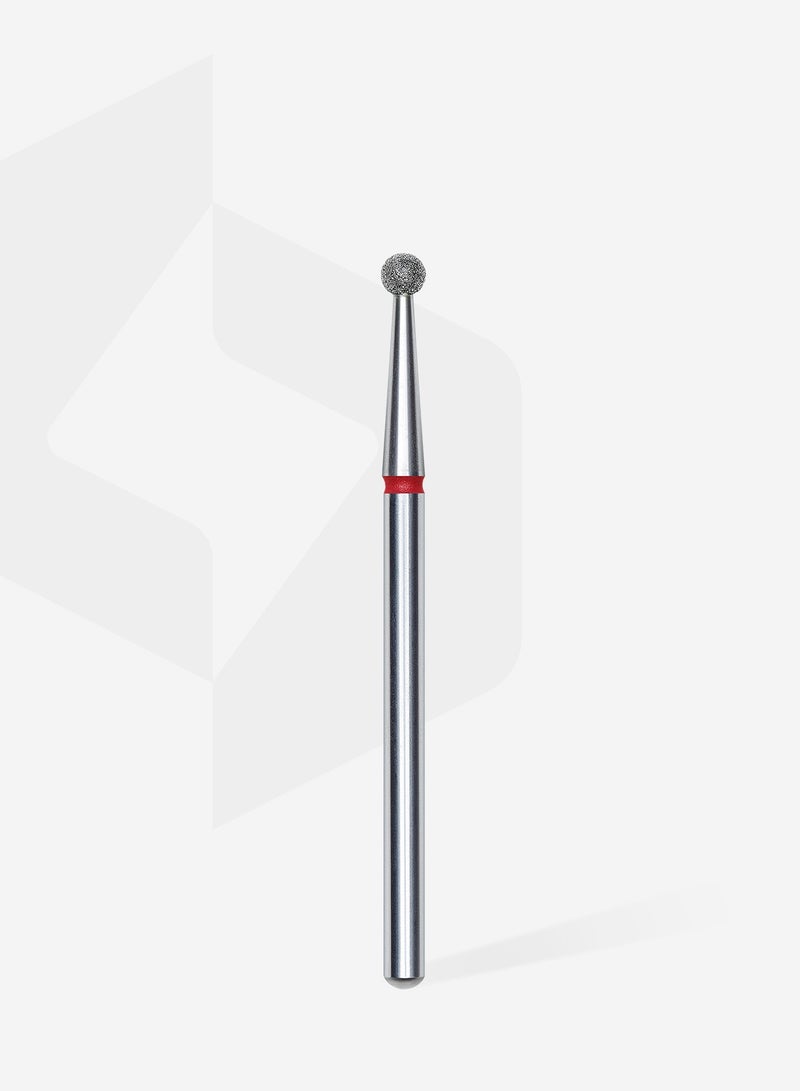 STALEKS PRO Diamond nail drill bit ball red EXPERT head diameter 2,5 mm - Image 2