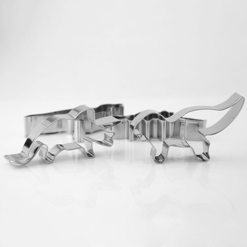 10 pcs /Set Stainless Steel Dinosaur Cookie Cutters DIY Biscuit Mold Baking Die-cutting for Fondant Dough Candy Pastry - Image 5