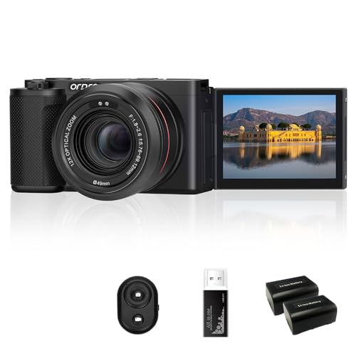 ORDRO G730 5K Mirrorless Camera 12x Optical Zoom, 3.2" Vari-Angle Touchscreen, Auto/Manual Focus for Vlogging and Photography - Image 1
