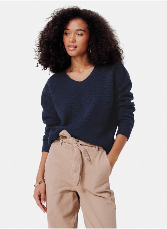 promod V-neck ribbed jumper  - Image 1