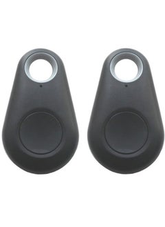 CATANES 2 Pack For Smart Tag itag Bluetooth Tracker Key Finder Locator for Phone Key Item Pets Children Black  - Image 1
