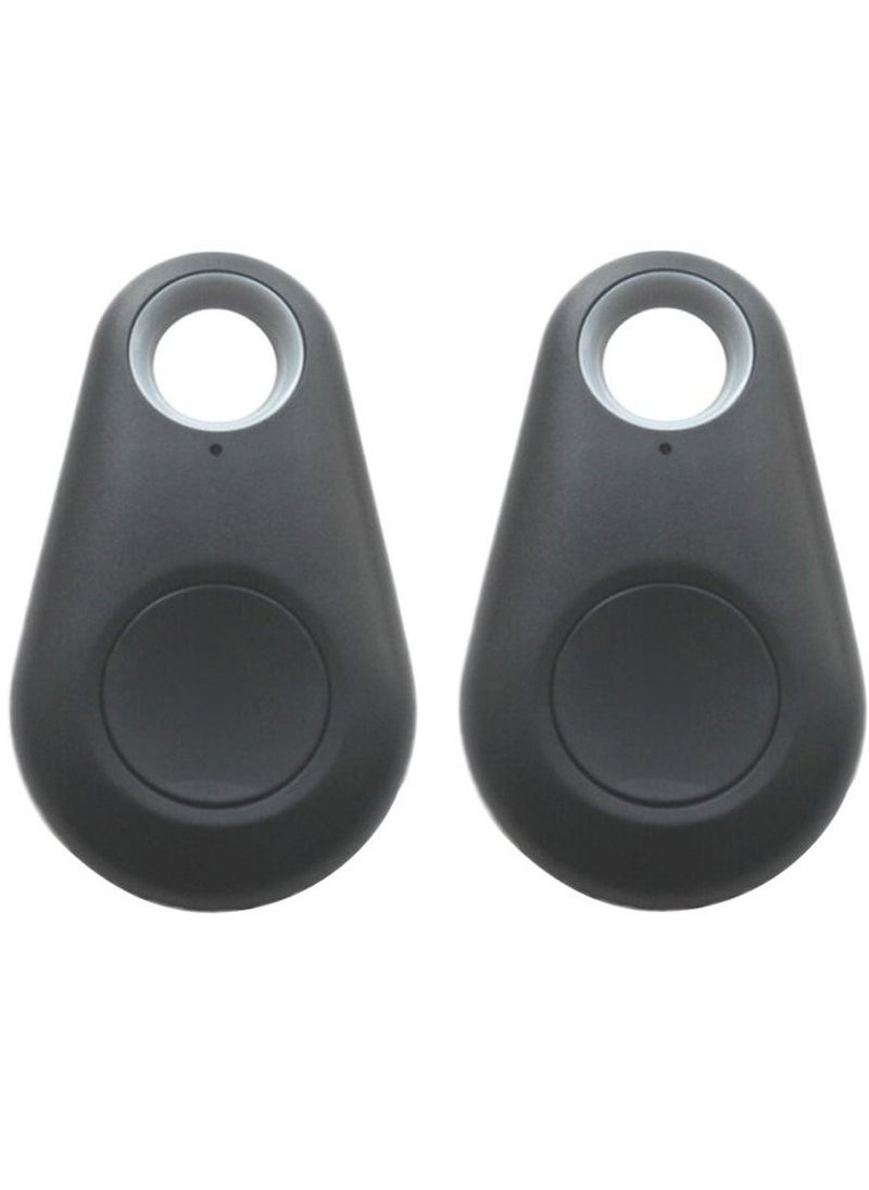 CATANES 2 Pack For Smart Tag itag Bluetooth Tracker Key Finder Locator for Phone Key Item Pets Children Black  - Image 1