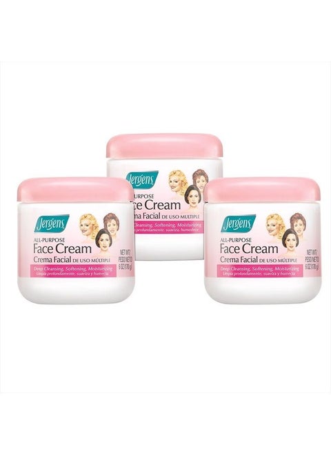 All-Purpose Face Cream, 6 Ounce (Pack of 3)