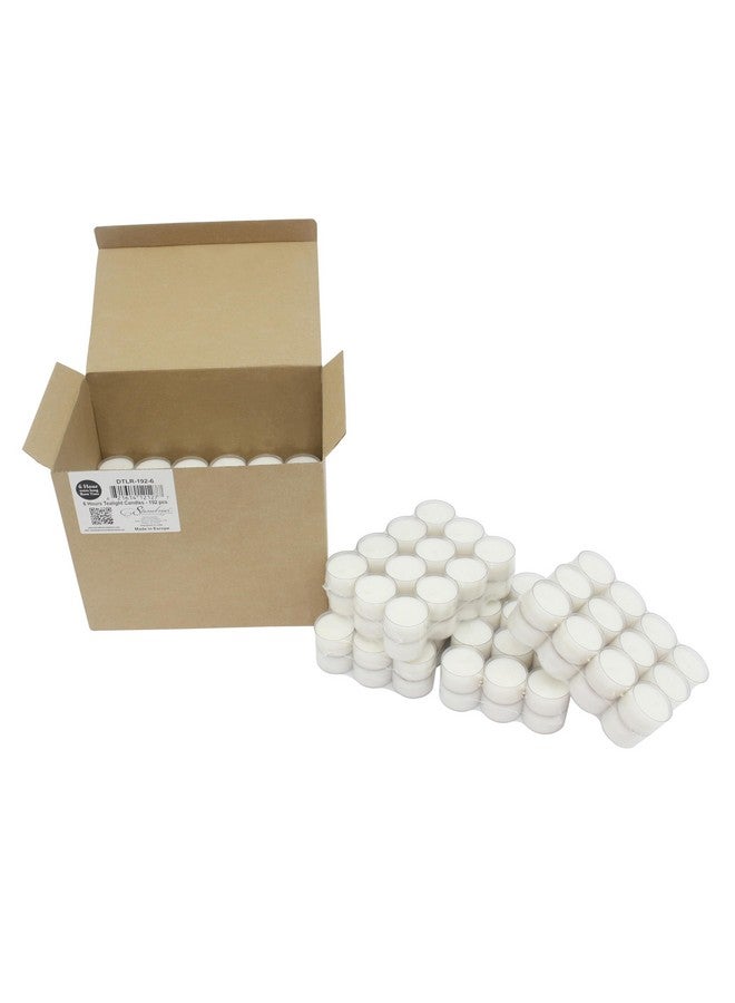 Stonebriar Stonebriar 192 Count White Unscented 6 to 7 Hour Extended Burn Time Clear Cup Tea Light Candles  - Image 4