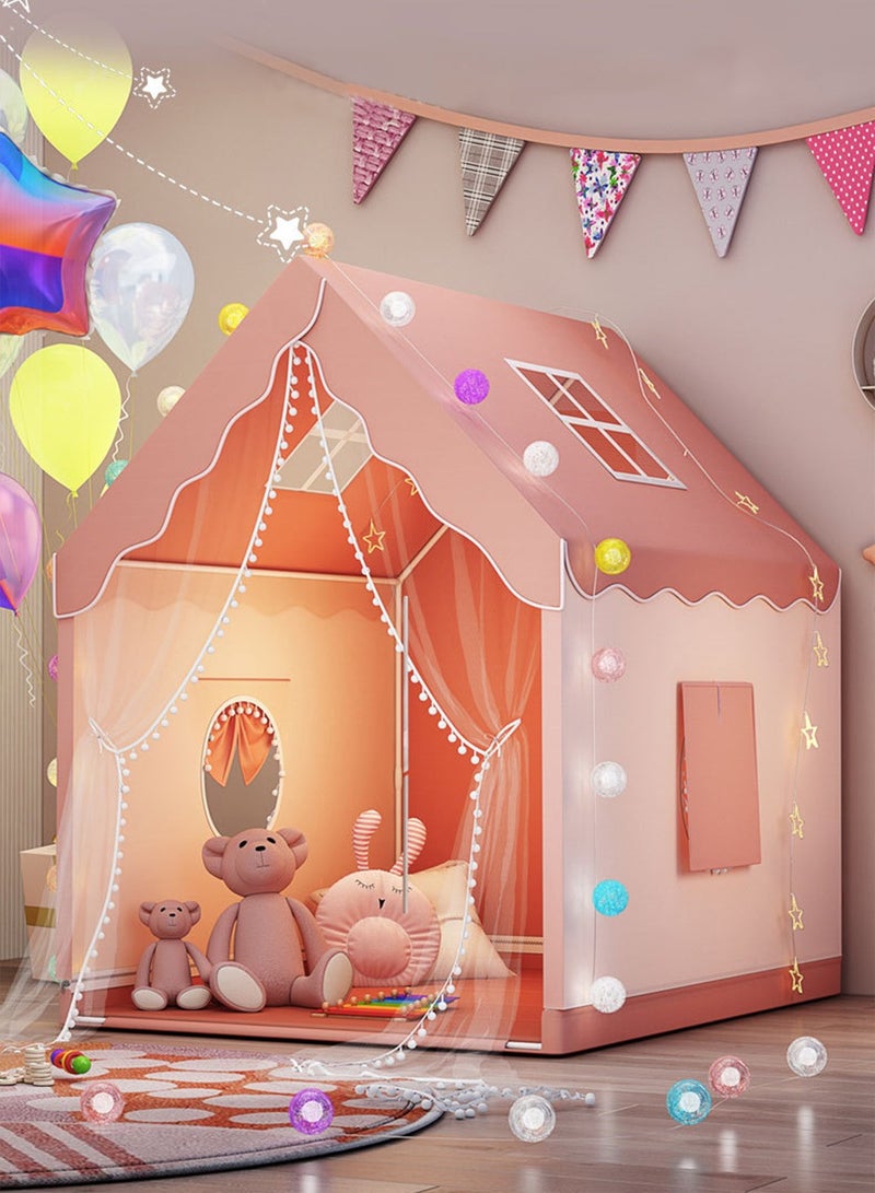 Kids Tent Kids Play Tent - Large Playhouse Children Play Castle Fairy Tent for Girls  Boys Birthday  - Image 1