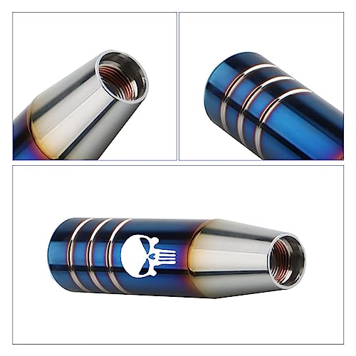 GKmow Pack-1 Gear Stick Shifter Knobs, Skull Aluminum Alloy Weighted Gear Lever, Metal Stick Shifter Handle for Most Automatic Manual Vehicle (Multicolored) - Image 4