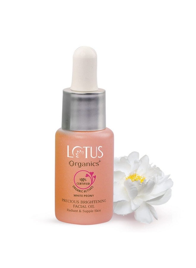 Lotus Organics+ Precious Brightening Face Oil | 100% Organic White Peony | Sulphate & Paraben Free | All Skin Types | 15Ml  - Image 2
