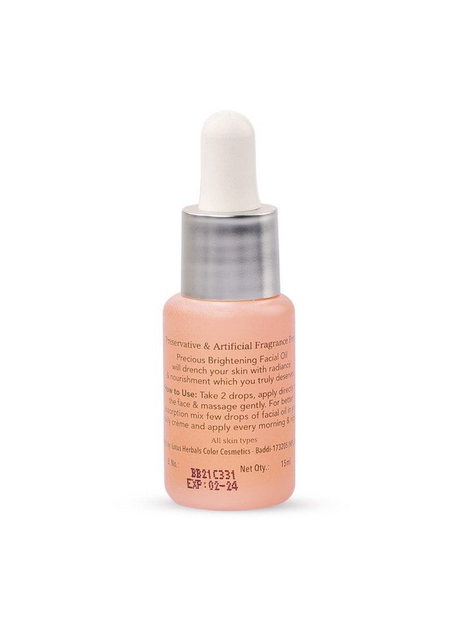 Lotus Organics+ Precious Brightening Face Oil | 100% Organic White Peony | Sulphate & Paraben Free | All Skin Types | 15Ml  - Image 4