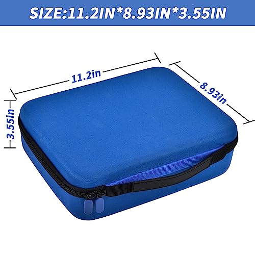 Grapsa Speed Cube Storage Case Bag Holds 12+ Different Types Cube Retro Brain Teaser Fidget Toy. Carrying Holder with Mesh Pocket Fits for Cube Stand/Tutorial (Box Only) - Blue - Image 5