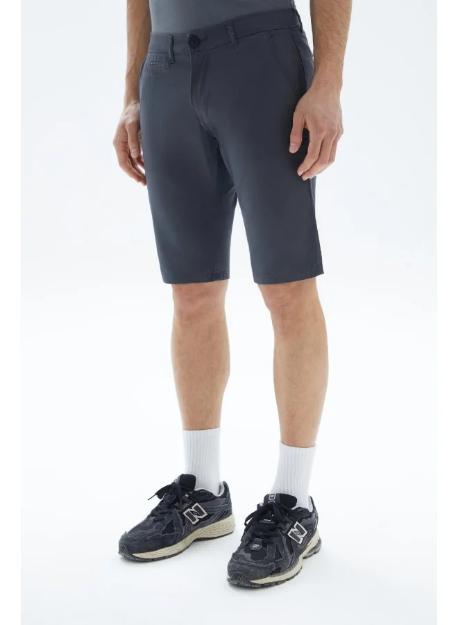 Wecre8 Dark Grey Classic Slim Shorts