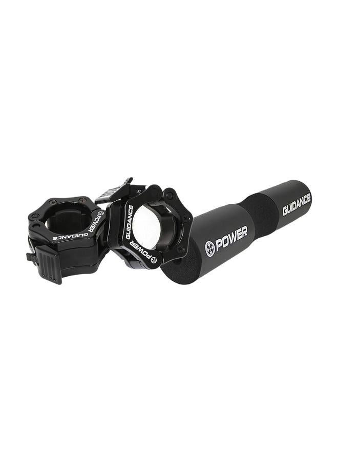 POWER GUIDANCE 50mm Barbell Clamp Collar, Locking Olympic Bar Quick Release Collar Clips for Weightlifting Training Exercise & POWER GUIDANCE Barbell Squat Pad, Neck & Shoulder Protective Pad, Great for Squats, Lunges, Hip Thrusts, Weight Lifting & More - Fit Standard and Olympic Bars PerfectlyBundle - Image 1