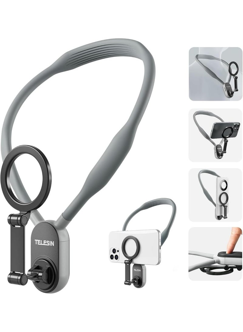 تيليسن حامل موبايل مغناطيسي للرقبة  متوافق مع  جميع انواع الموبايلات - Image 1