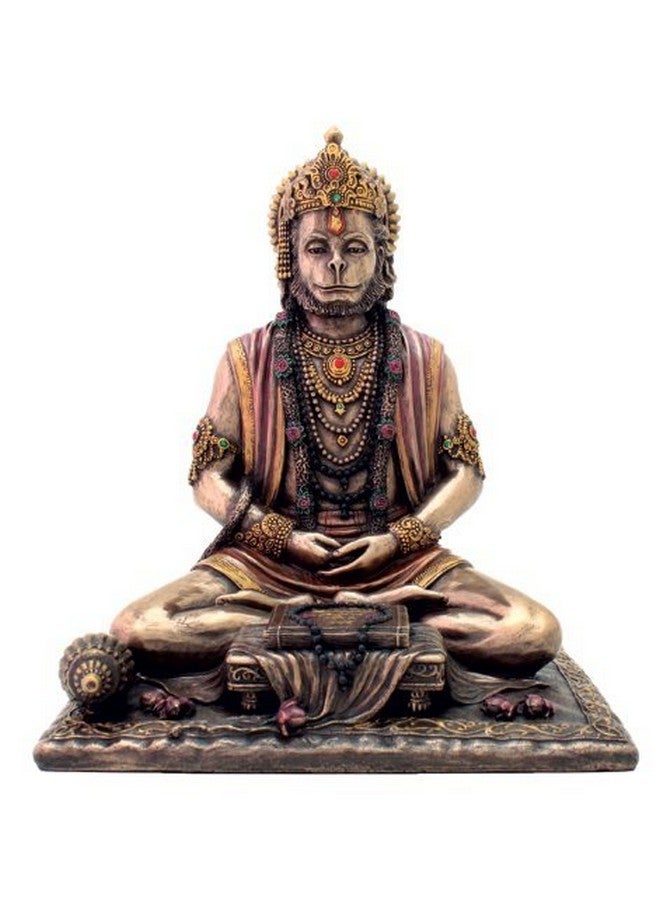 Collectible India Hanuman Idol Strength Sculpture - Cold Cast Bronze Sculpture - Bajrangbali Statue Decor Gifts - Image 1