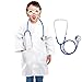 ERDOGLY Kids Doctor Coat with Stethoscope Doctor Costume for Kids Toddler Lab Coat Scientist Pretend Play Dress Up Outfit Career Day Costume for Boys Girls Halloween Role Play Gifts M79Y - Image 3