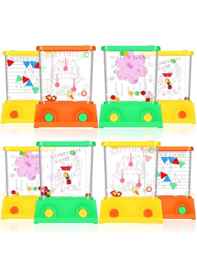 Lewtemi 32 Pcs Handheld Water Game Arcade Water Ring Mini Basketball Flower Toss Handheld Game 90S Toys Fish Rings Fun Game Mini Retro Pastime For Little Teens Party Travel Stocking Without Water 4 Styles  - Image 2