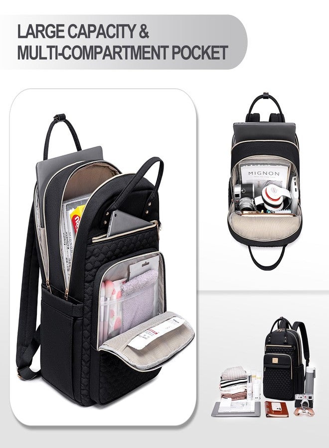 Tealari Laptop Backpack for Women,15.6 Inch Laptop Backpack for Work,Water Resistant Travel Backpack,College Bookbag with Wallet - Image 3