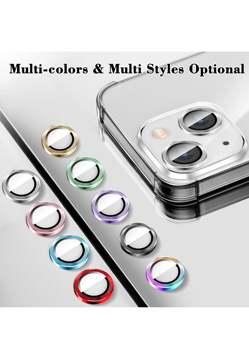 ELTRAZONE Camera Lens Protector for iPhone 16/iPhone 16 Plus – Tempered Glass Camera Cover with Automatic Alignment Metal Rings, HD Anti-Scratch Protection – Silver - Image 2
