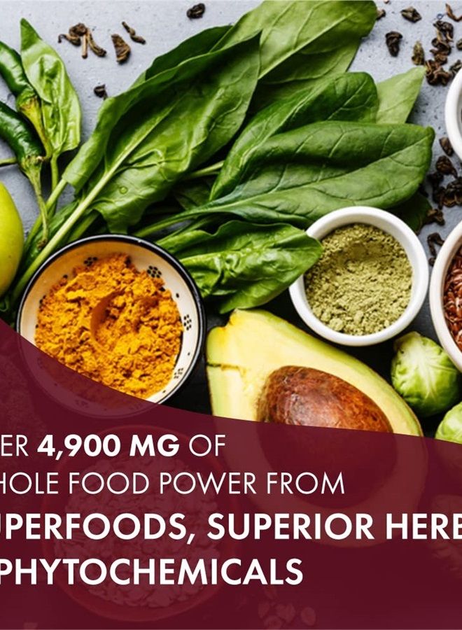 PURE ESSENCE LABS One n Only Whole Food Multivitamin by Pure Essence - Super Energetic Once a Day with Superfoods, Minerals, Enzymes, Vitamin D, D3, B12, Biotin - 60 Tablets - Image 4