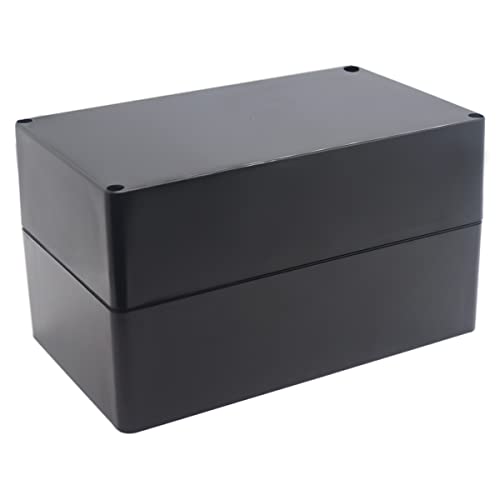 YETLEBOX Watertight Junction Box, IP67 Waterproof Project Box Durable ABS Plastic Electronic Enclosure Case for DIY Electrical Project Black 7.87" x 4.72" x 4.45"(200 x 120 x 113 mm) - Image 1
