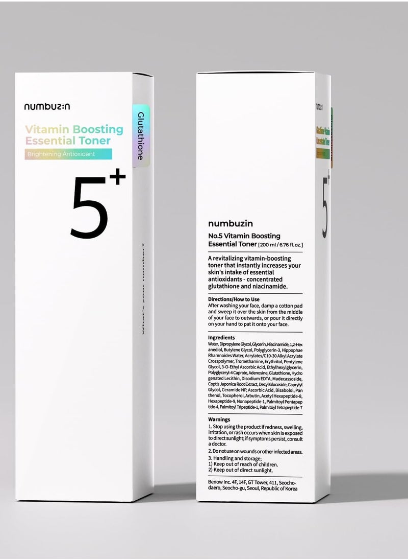 numbuzin No.5 Vitamin Boosting Essential Toner  - Image 4