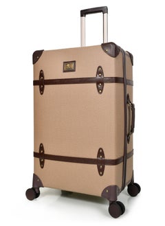MORANO Morano Classic Leather Luggage 4 Pcs Set Brown 28''-24''-20'''-14'''Inches  - Image 4