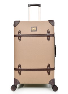 MORANO Morano Classic Leather Luggage 4 Pcs Set Brown 28''-24''-20'''-14'''Inches  - Image 5