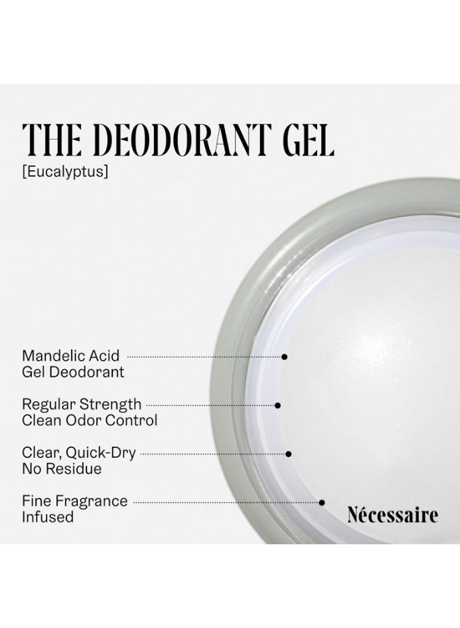 Nécessaire نيكيسير - جل مزيل العرق بالأوكالبتوس - خالي من الألمنيوم - للنساء والرجال. مزيل عرق بحمض الماندليك السريري. تحكم قوي في الروائح. بدون نتوءات. بدون تغير لون. بدون بارابين. 1.7 أونصة سائلة. - Image 2