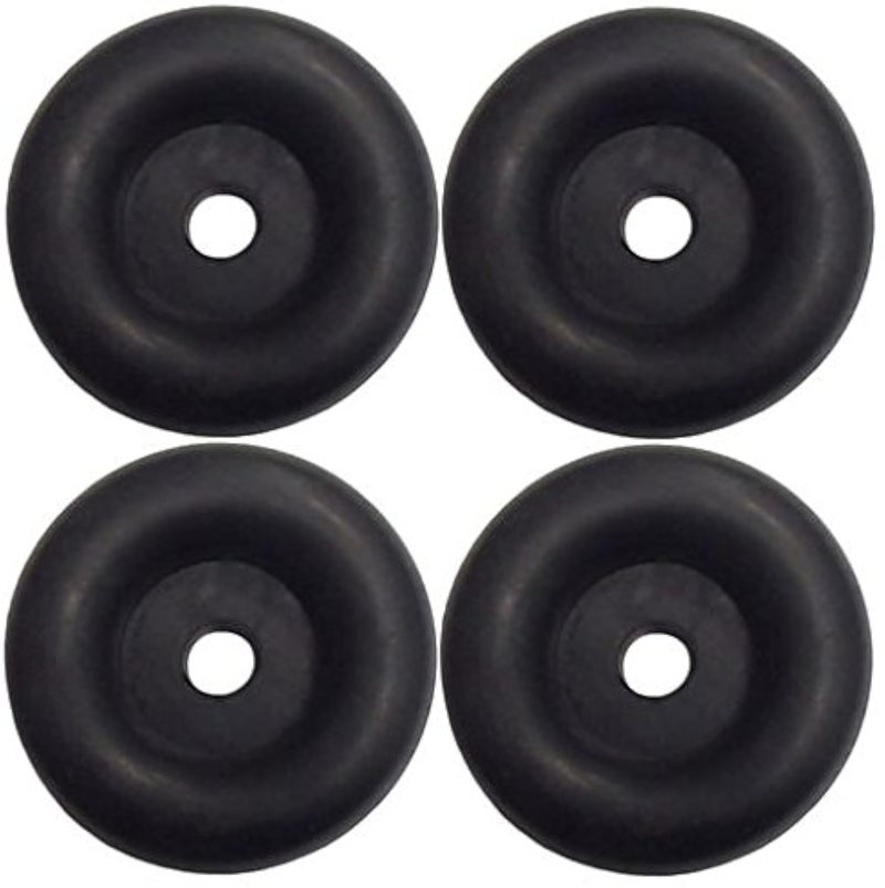 JQuad 4 Pack 25 Trailer Ramp Door Bumper Compatible with Truck Cargo Hatch Round Rubber Bump Stops