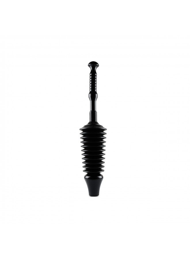 Master Plunger MP1600 1.6 Gallon Low Flush Toilet Plunger with Funnel Nose Design, Black - Image 1