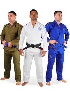 Sanabul  Essential BJJ Gi for Men | Brazilian Jiu Jitsu Gi BJJ | Lightweight, Preshrunk Cotton Fabric | IBJJF Approved White  - Image 1