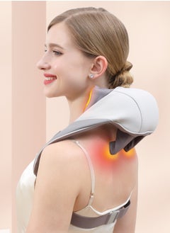 EzzySo Mini Kneading Neck Massager Shoulder And Neck Hot Compress Massager Trapezius Massage Free Hands  - Image 1