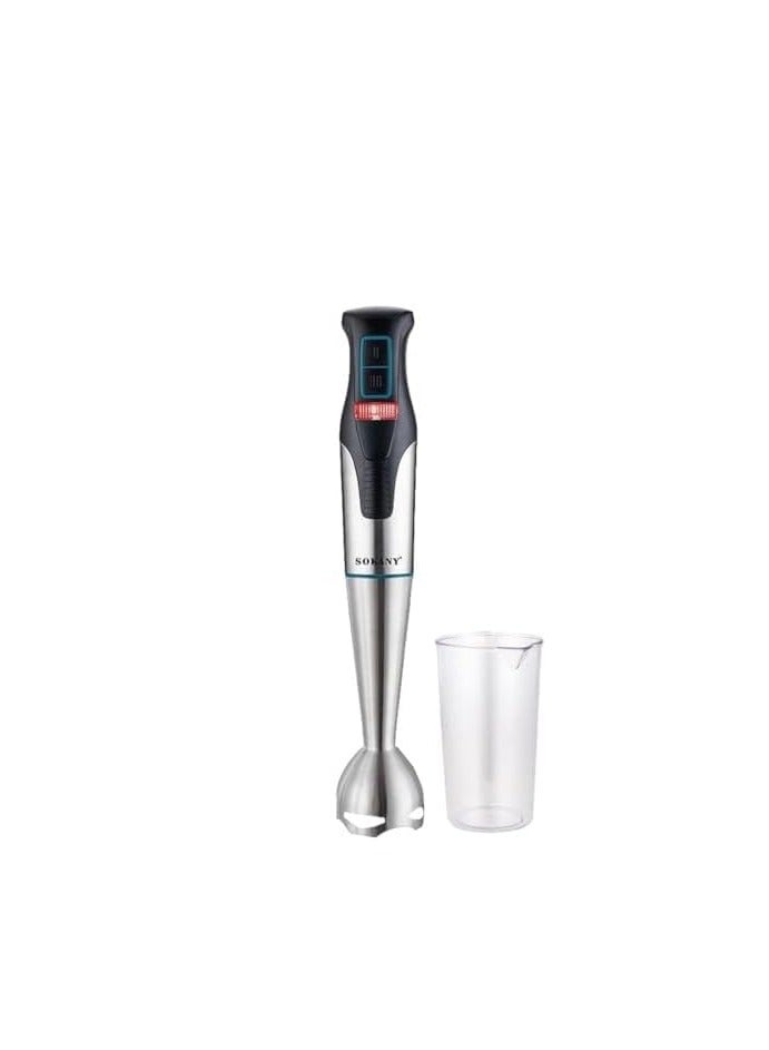 sokany Sokany sk-758  electric hand blender stainless steel + cup 1200 watt - with ice crushing blades - copper motor - Image 1