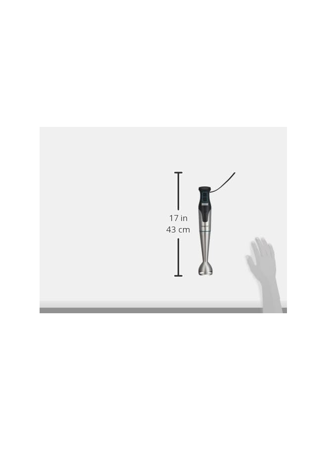 sokany Sokany sk-758  electric hand blender stainless steel + cup 1200 watt - with ice crushing blades - copper motor - Image 3