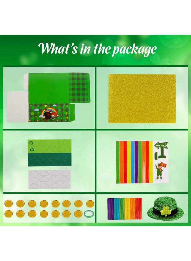 luck sea St Patricks Day Crafts for Kids: Leprechaun Trap DIY Kit Arts Toys Gifts for Classroom Activities Party Supplies Decorations(Style 4) - Image 3