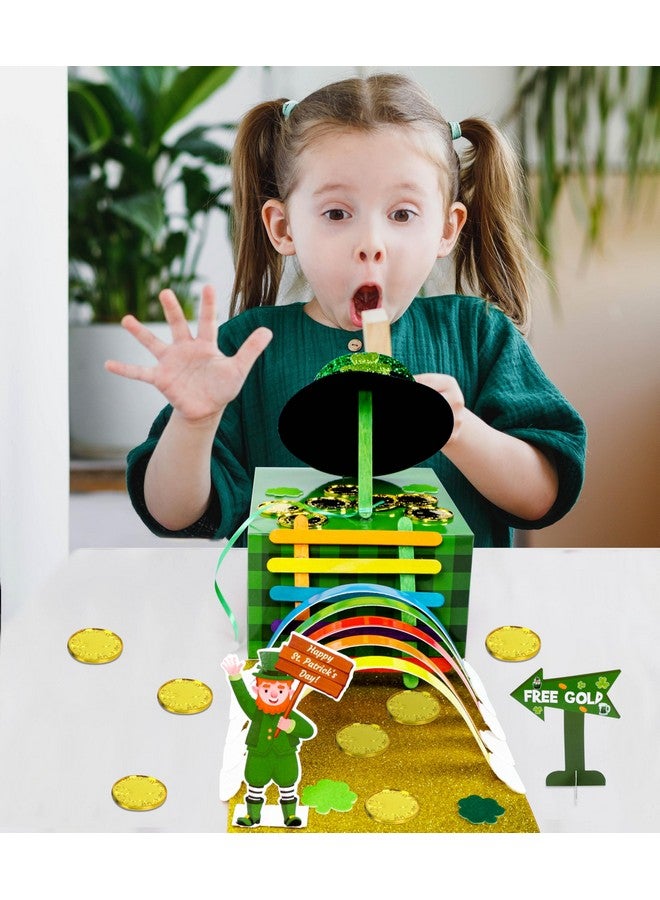 luck sea St Patricks Day Crafts for Kids: Leprechaun Trap DIY Kit Arts Toys Gifts for Classroom Activities Party Supplies Decorations(Style 4) - Image 2
